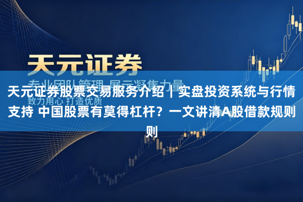 天元证券股票交易服务介绍｜实盘投资系统与行情支持 中国股票有莫得杠杆？一文讲清A股借款规则