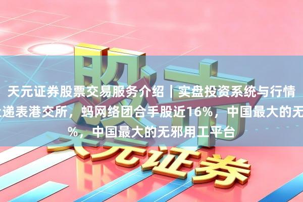 天元证券股票交易服务介绍｜实盘投资系统与行情支持 青团社递表港交所，蚂网络团合手股近16%，中国最大的无邪用工平台